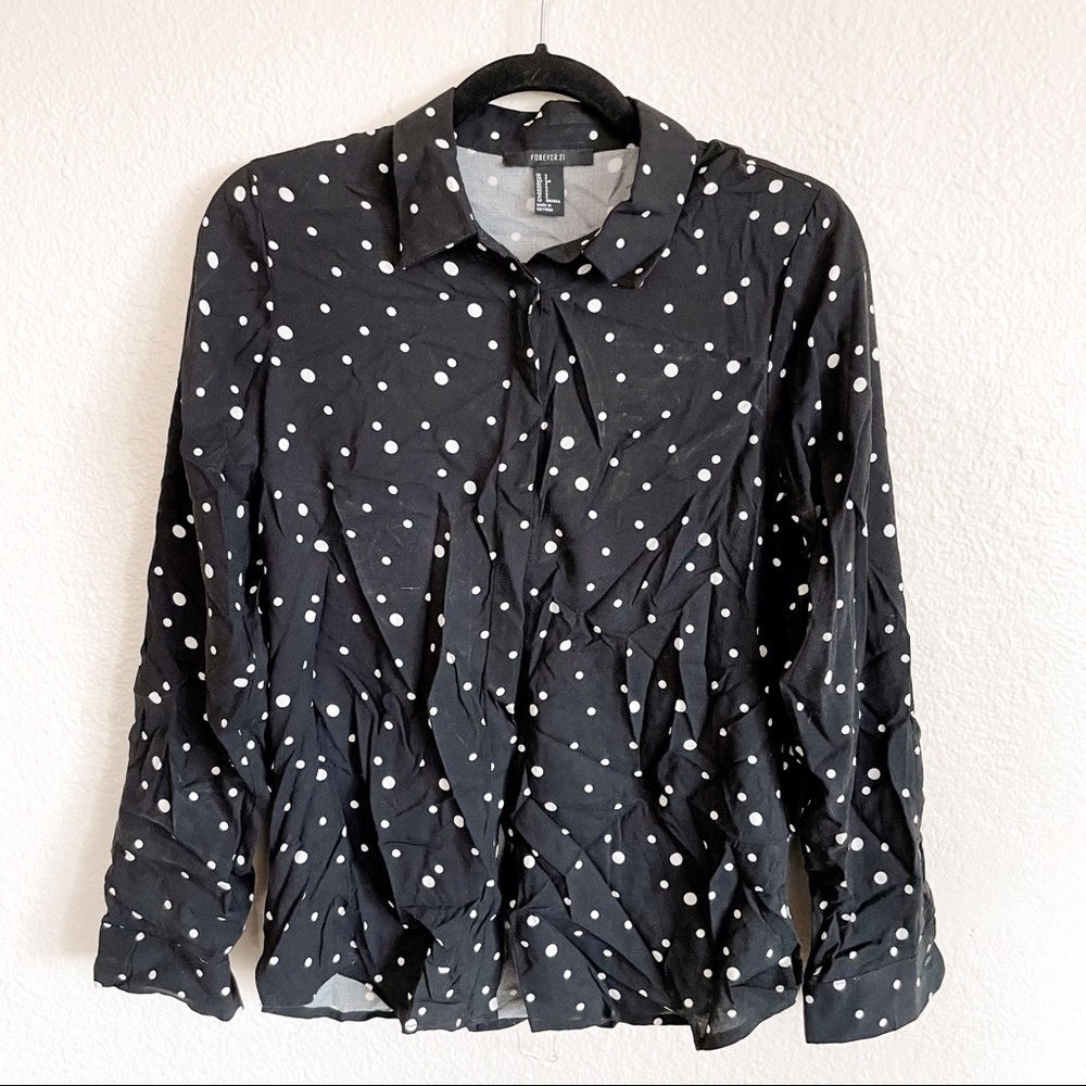 Forever 21 Polka Dot Shirt